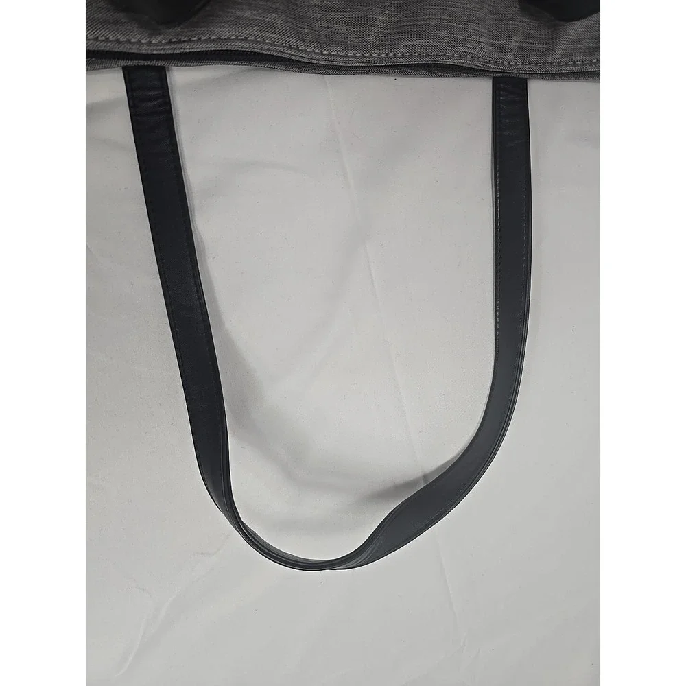 Relavel Women Gray Messenger lunch Bag gray w/satin brown lining outer‎ USB Port